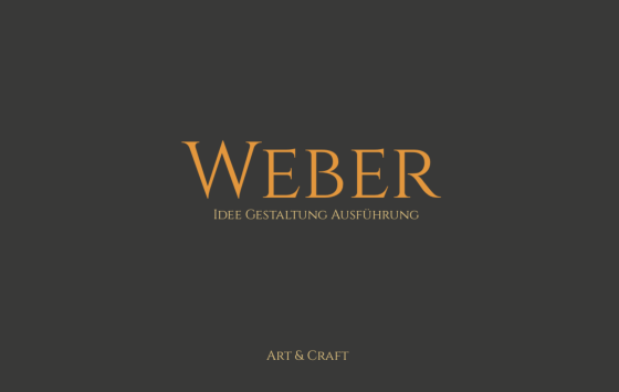 Weber Art & Craft, Visitenkarte 1v2