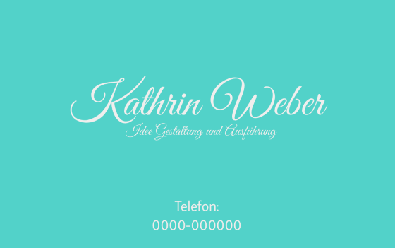 Kathrin Weber, Visitenkarte 1v2