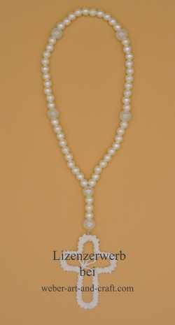 Sakrale Vorlagen zum Klöppeln, Mappe 2, Kreuz für Rosenkranz