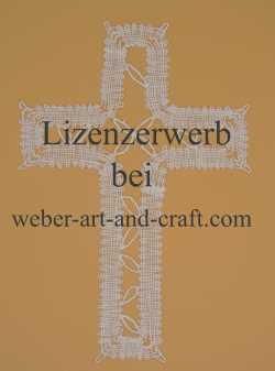 Sakrale Vorlagen zum Klöppeln, Mappe 2, Kreuz mit Blättern